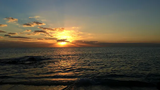 Páipéar balla Bíodh scáth spéir na maidine mar an dath is fearr leat4K