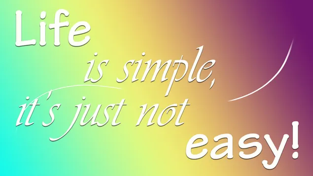 Het leven is simpel... download