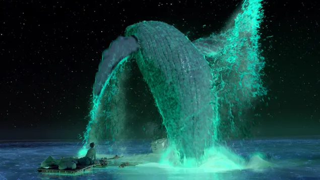 パイの生活-壮大なクジラ 4K 壁紙