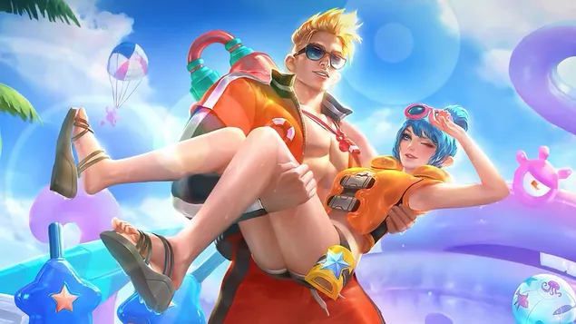 Lifeguard 'Claude with Fanny' - Mobile Legends (ML)