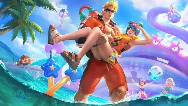 Lifeguard 'Claude with Fanny' - Mobile Legends [ML]