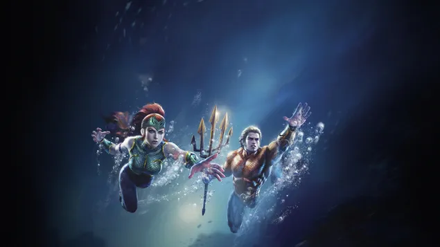 Liga de la Justicia - Aquaman y Mera