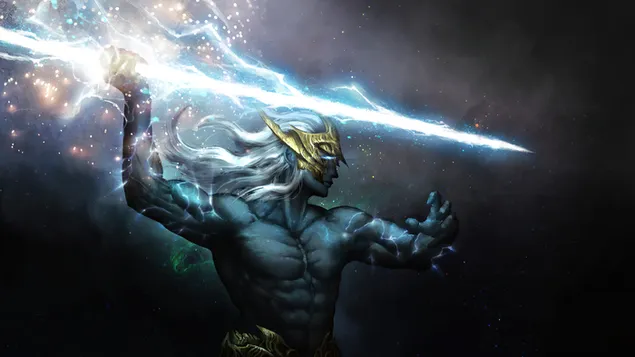 muat turun dewa petir 'zeus' - dota 2 (permainan video)