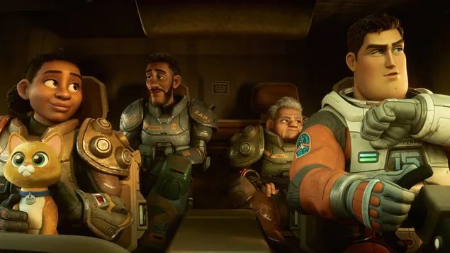 라이트이어 애니메이션 영화(2022) - 버즈 라이트이어, 모리슨, 이지 & 삭스 4K 배경화면