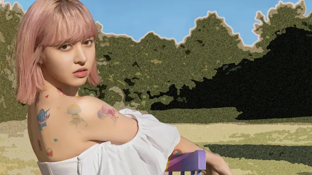 lily fra nmixx (kpop band) - love me like this mv shoot nedlasting