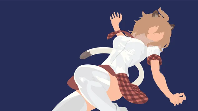 Kimonó barátok oroszlánja 4K háttérkép