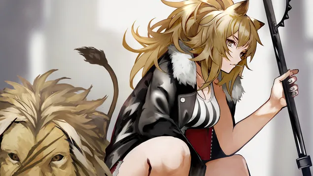 lion 'siege' - arknights (jeu video anime) telechargement