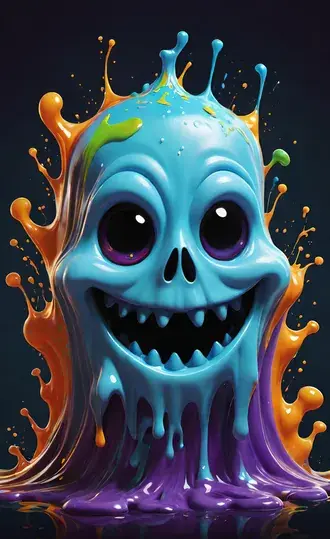 liquid ghost splash 02 HD wallpaper
