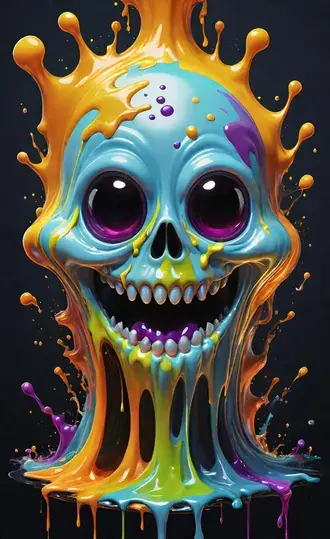 liquid ghost splash 05 HD wallpaper