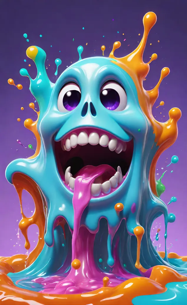 vloeistof spook spat 07 HD muurpapier