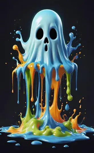 liquid ghost splash HD wallpaper