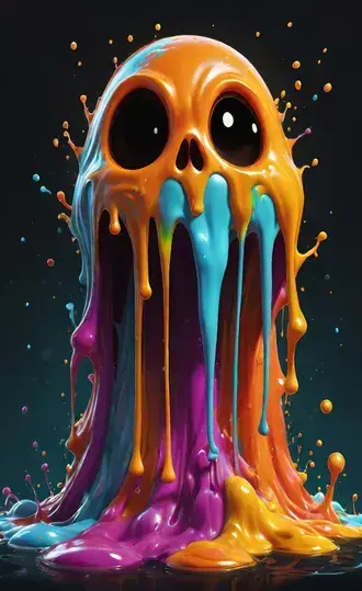 liquid ghost HD wallpaper