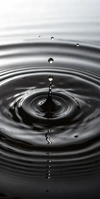 Tekući talasi, graciozni talasi dubine i refleksije 2K pozadina
