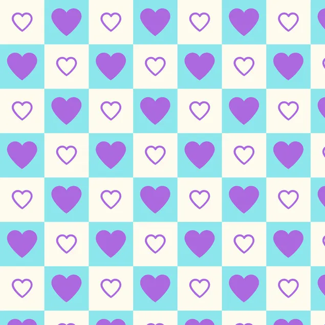 Little hearts 2K wallpaper download