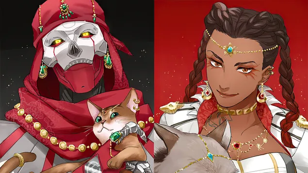 Hình nền Loba Vs. Revenant (Anime FA) - Apex Legends [Trò chơi điện tử] 4K