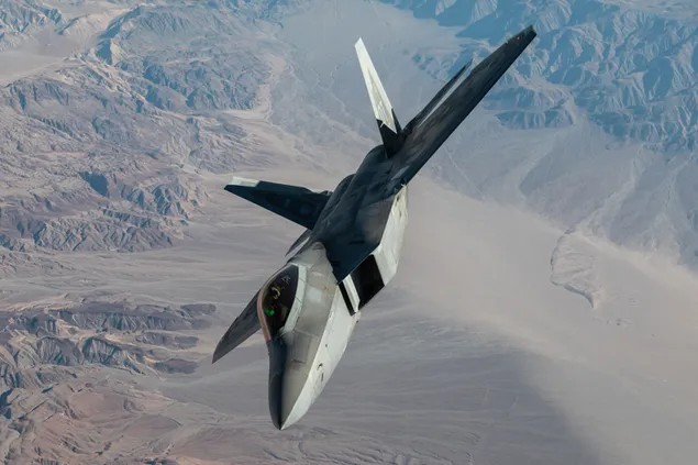 Lockheed Martin F-22 Raptor 6K achtergrond