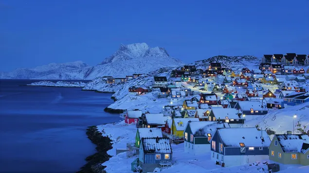 Lofoten de noche, Noruega