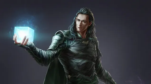 Loki Showing Space Stone HD wallpaper download