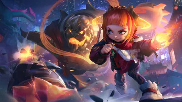 lol anime meisie annie en vuurmonster aflaai