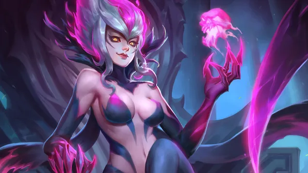(LOL) League of Legends - Dark Spirit Evelynn 4K ozadje