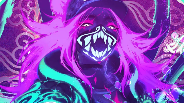 (lol) league of legends - k/da akali neon ioslodail