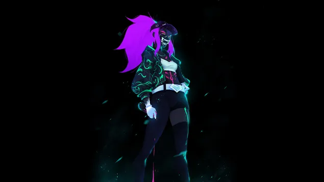 Tapeta (LOL) League of Legends - K/DA Neon Akali 8K