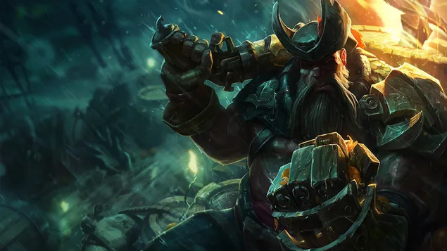 (LOL) League of Legends - Savage Gangplank 4K achtergrond