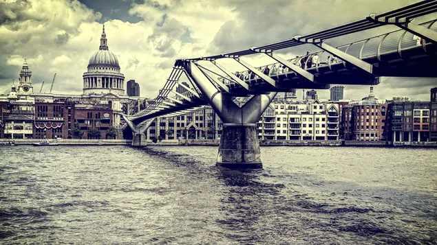 Londen Millennium Voetgangersbrug
