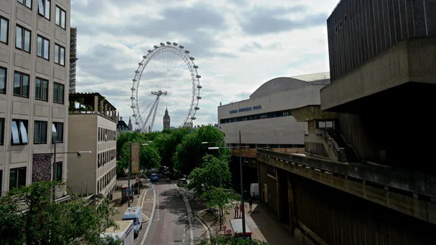 London Eye og Big Ben-parlamentet i ryggen under London City Tour 4K tapet