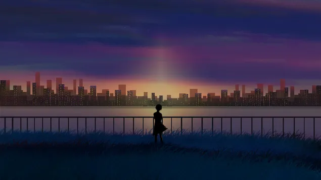 외로운 나 & 외로운 태양 2K 배경화면