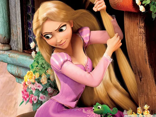 Hình nền Anh hùng truyện cổ tích tóc dài Rapunzel HD