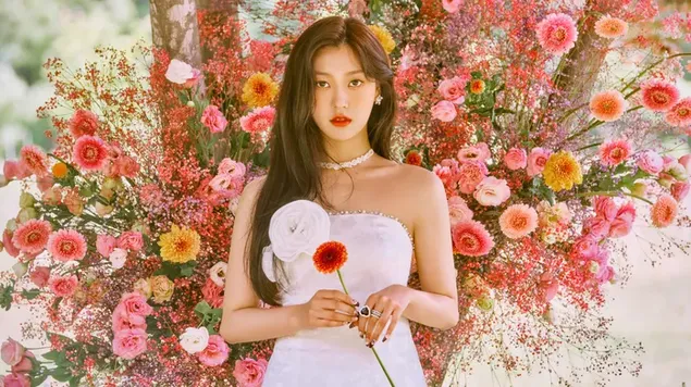 Choerry de Loona a la sessió de fotos del MV "Flip That". 4K fons de pantalla