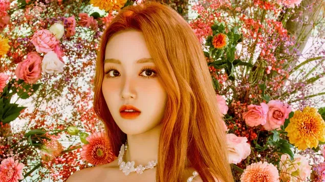 Gowon de Loona a la sessió de fotos del MV "Flip That". 4K fons de pantalla