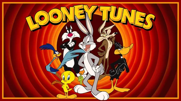 Looney Tunes cartoon characters in front of the screen download
