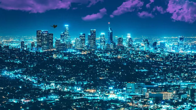 Hình nền Cảnh quan thành phố Los Angeles 4K