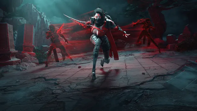 Ταπετσαρία Αφίσα του Lost ark online πολεμικού παιχνιδιού ασιατικού χαρακτήρα κυνηγός σκιών HD