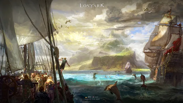 Lost ark, pirate ships 4K wallpaper download