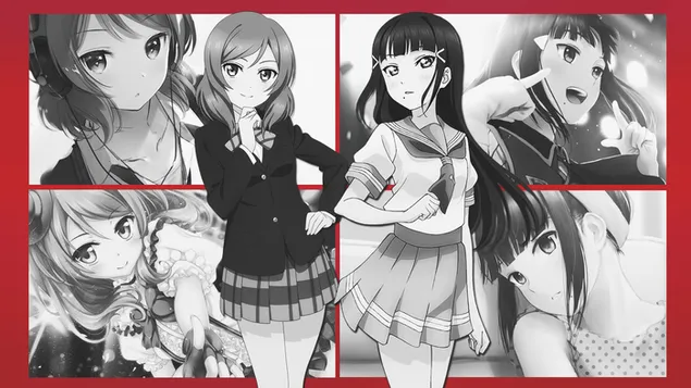 Love Live - Maki Nishikino & Dia 黑泽明 HD 壁纸