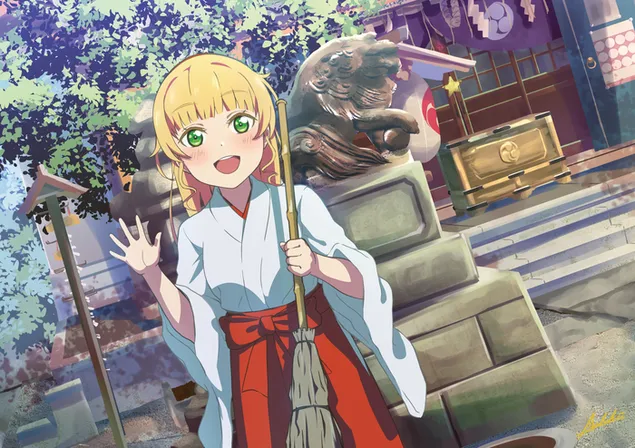 爱生活！超级明星！！: 堇海娜 4K 壁纸