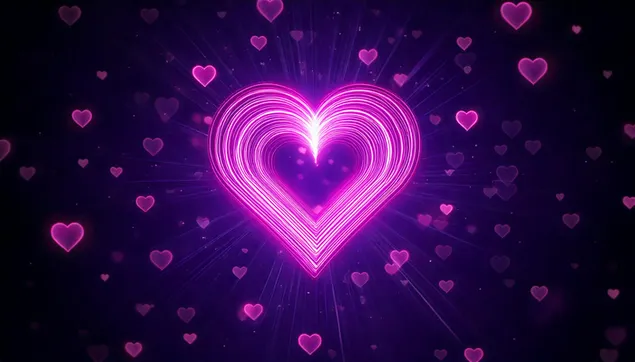 Léift Neon 2K Tapeten