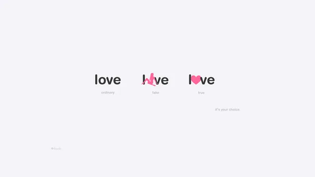 Love Typography HD wallpaper