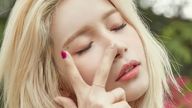 Nydelig 'Solar' fra Mamamoo (K-pop Band) 4K bakgrunn