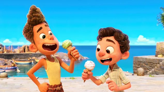 Luca com Alberto - Disney X Pixar Filme 'LUCA' download