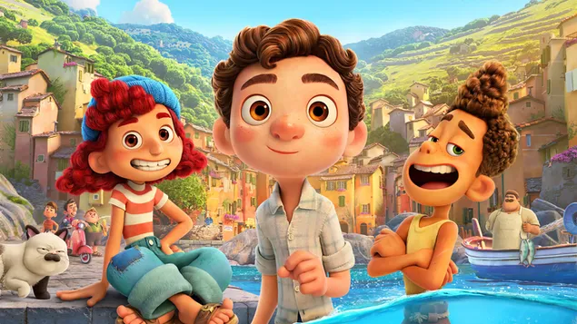 LUCA' - Disney X Pixar Animated Movie 4K wallpaper download