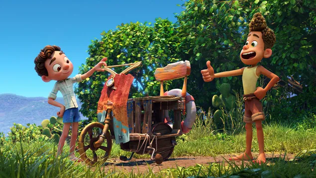 Lucas con Alberto | Película de Disney X Pixar 'LUCA' 4K fondo de pantalla