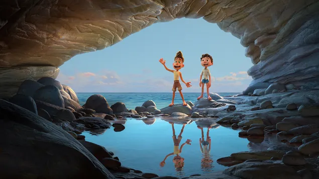 Lucas con Alberto | 'LUCA' Película animada de Disney X Pixar 4K fondo de pantalla