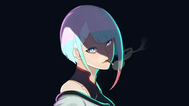 Lucy duhanpirja : Cyberpunk: Edgerunners 4K sfond