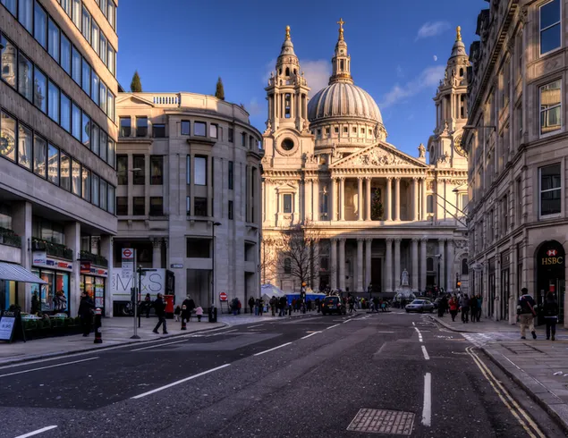 Ludgate Hill, St Pauls Cathedral, London