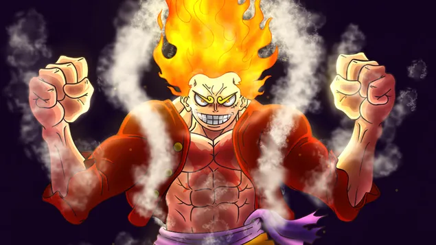 Luffy Gear 5 Sun God Nika - One Piece