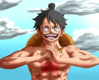 Luffy fericit să lupte 3 2K imagine de fundal